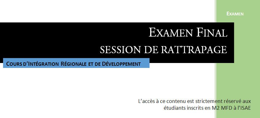 Corrigé – Examen final Mai 2017