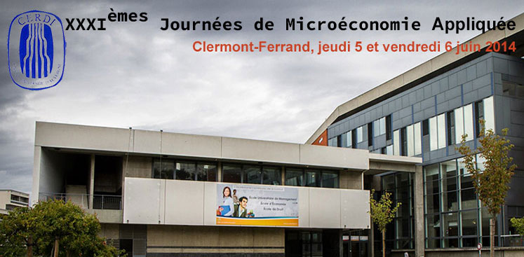31ème édition des Journées de Microéconomie Appliquée
